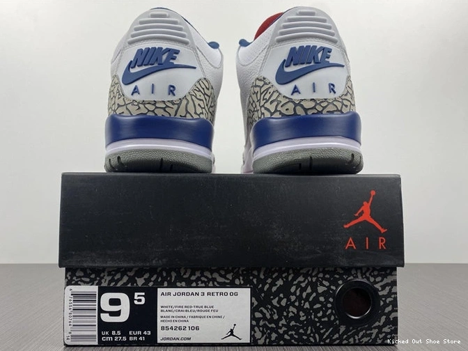 Kick Theory True Blue Jordan3 Breathable 854262- 3839 1029